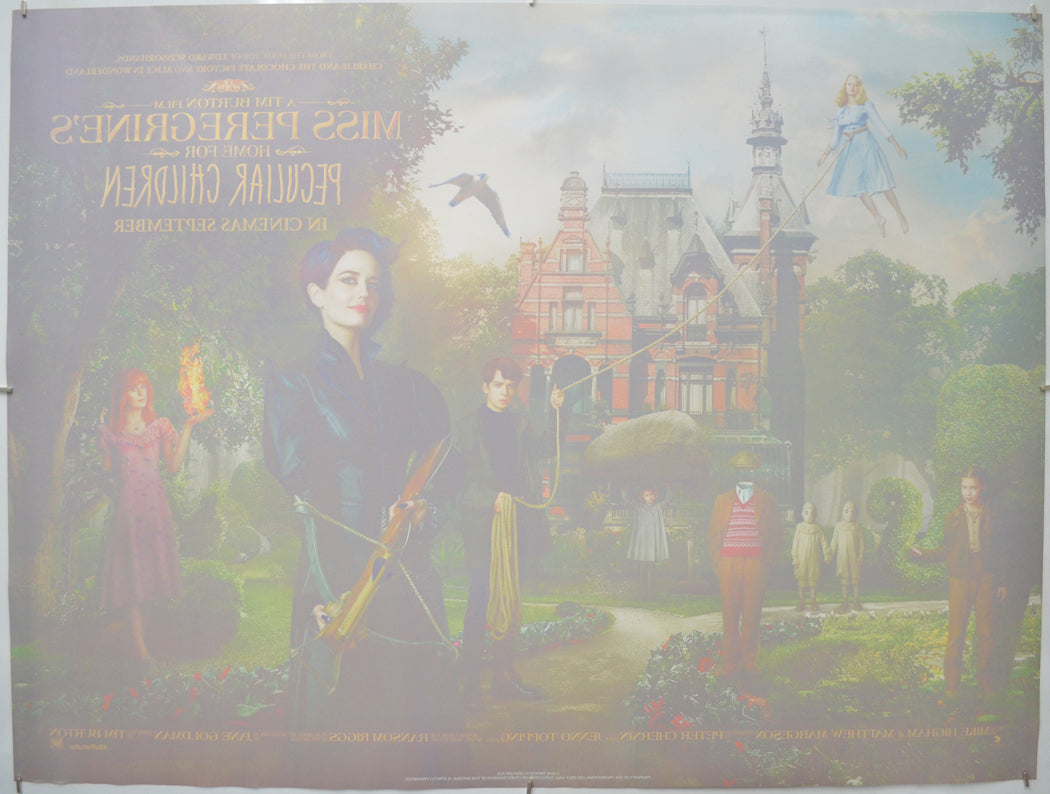 Miss Peregrine's Home For Peculiar Children (Back) Cinema Quad Movie Poster 