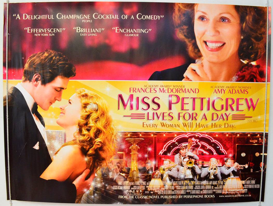 Miss Pettigrew Lives For A Day Original British Quad Poster - Film Poster - Movie Poster 