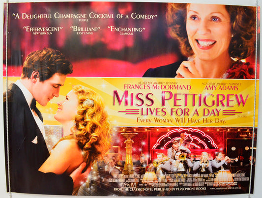 Miss Pettigrew Lives For A Day Original British Quad Poster - Film Poster - Movie Poster 