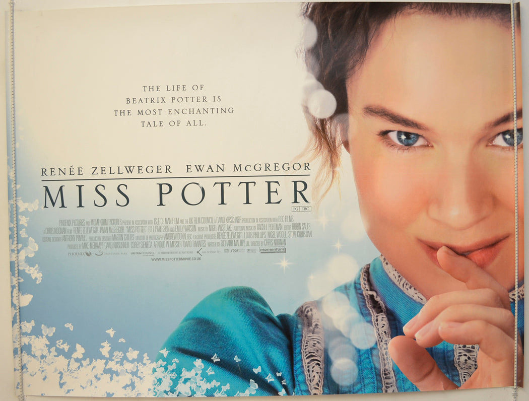 Miss Potter  Original Quad Poster - Film Poster - Movie Poster 