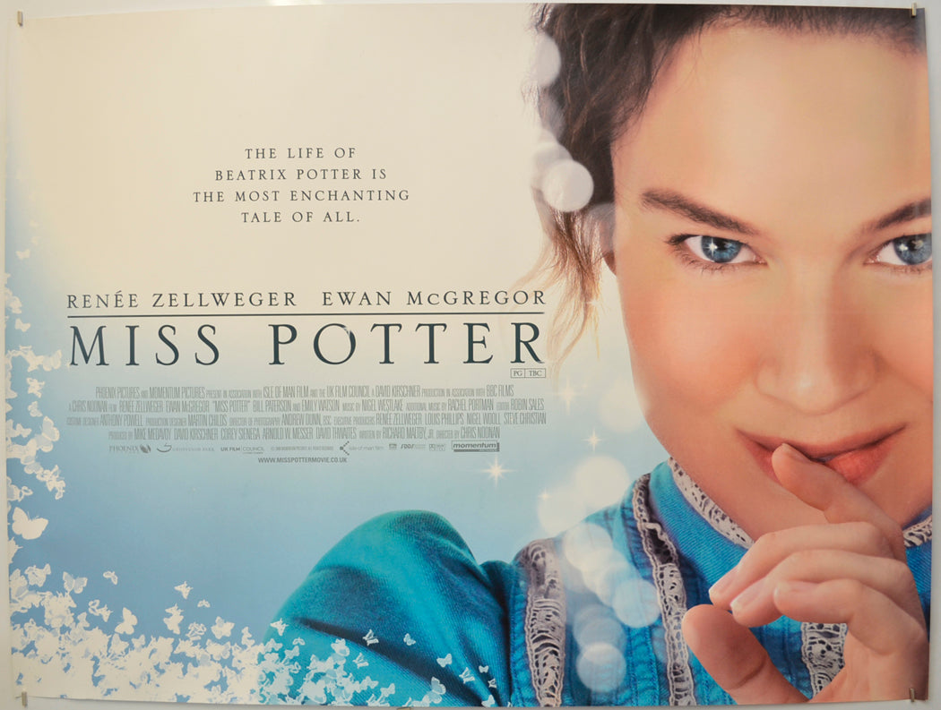 Miss Potter Original Quad Poster - Film Poster - Movie Poster  