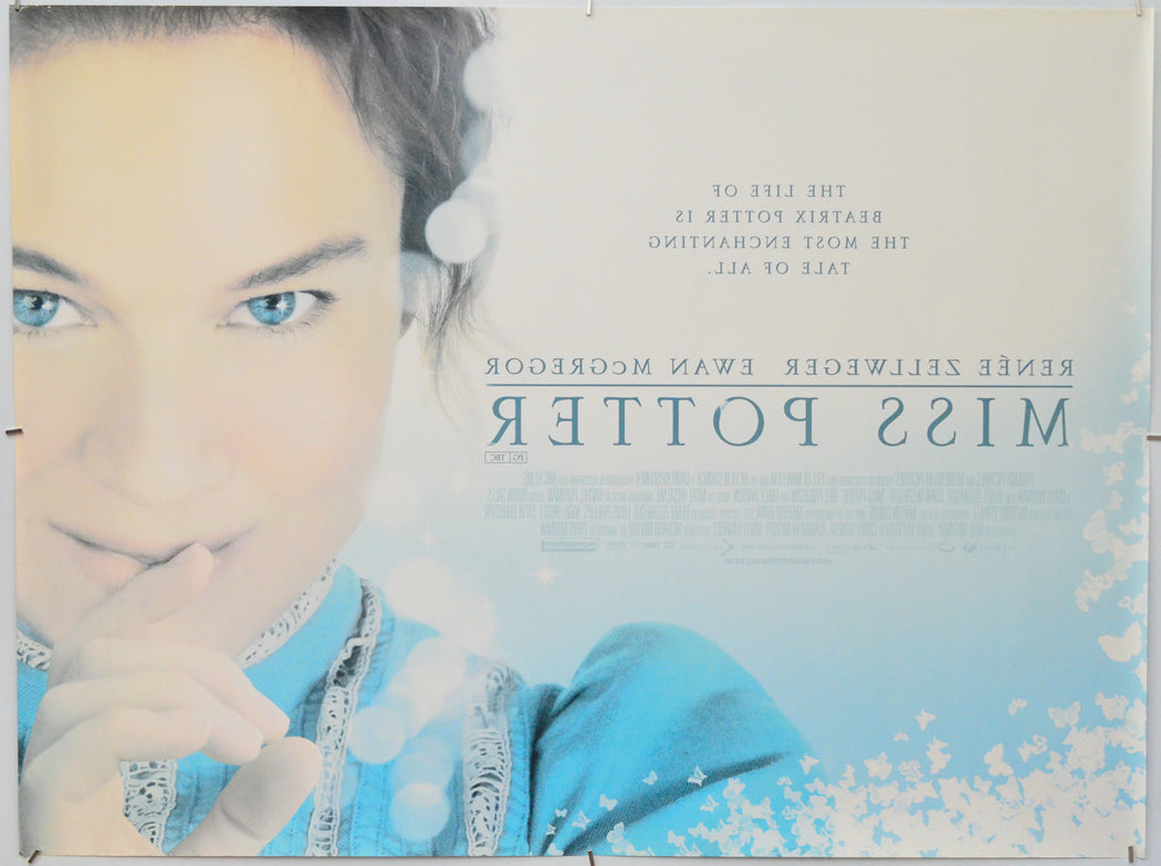 Miss Potter (Back) Cinema Quad Movie Poster 