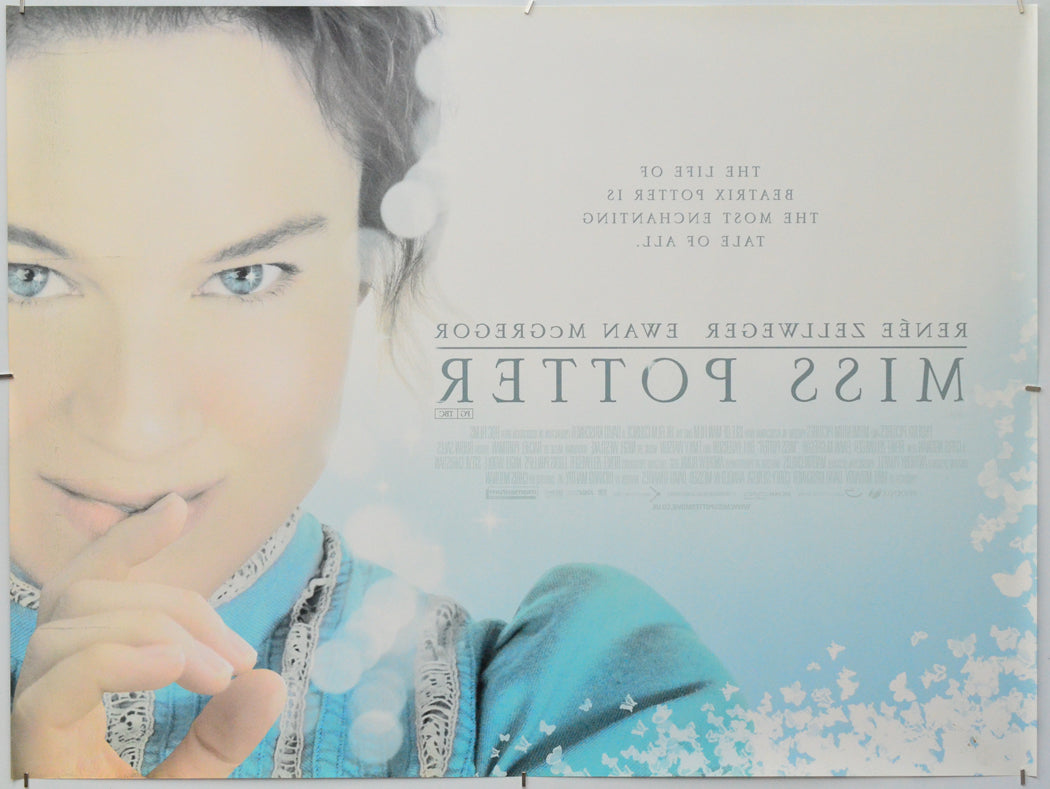Miss Potter (Back) Cinema Quad Movie Poster 