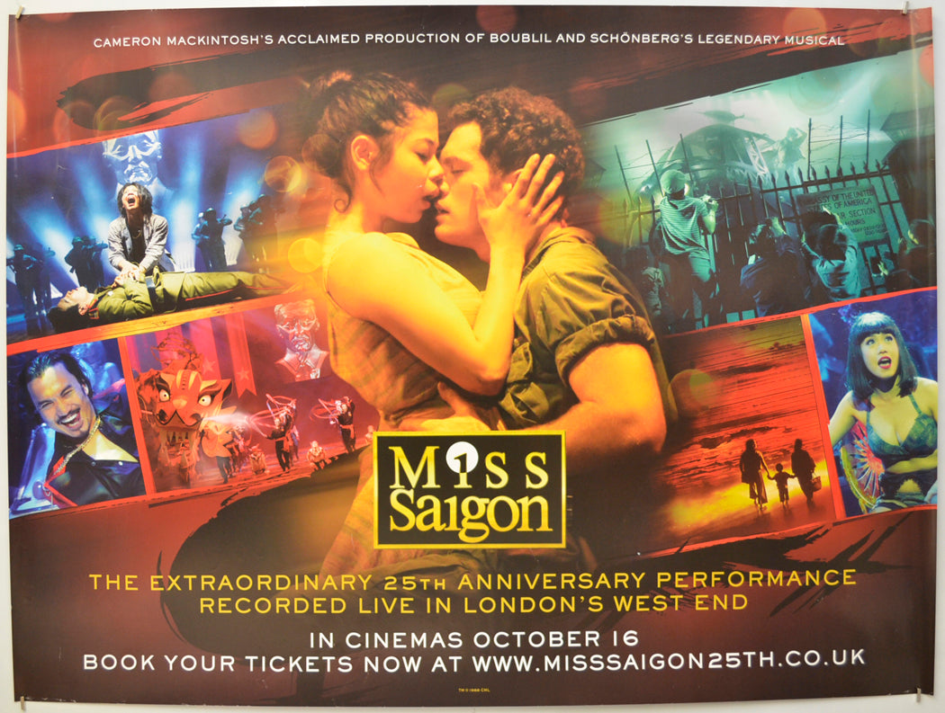 Miss Saigon 25th Anniversary Performance Original Quad Poster - Film Poster - Movie Poster