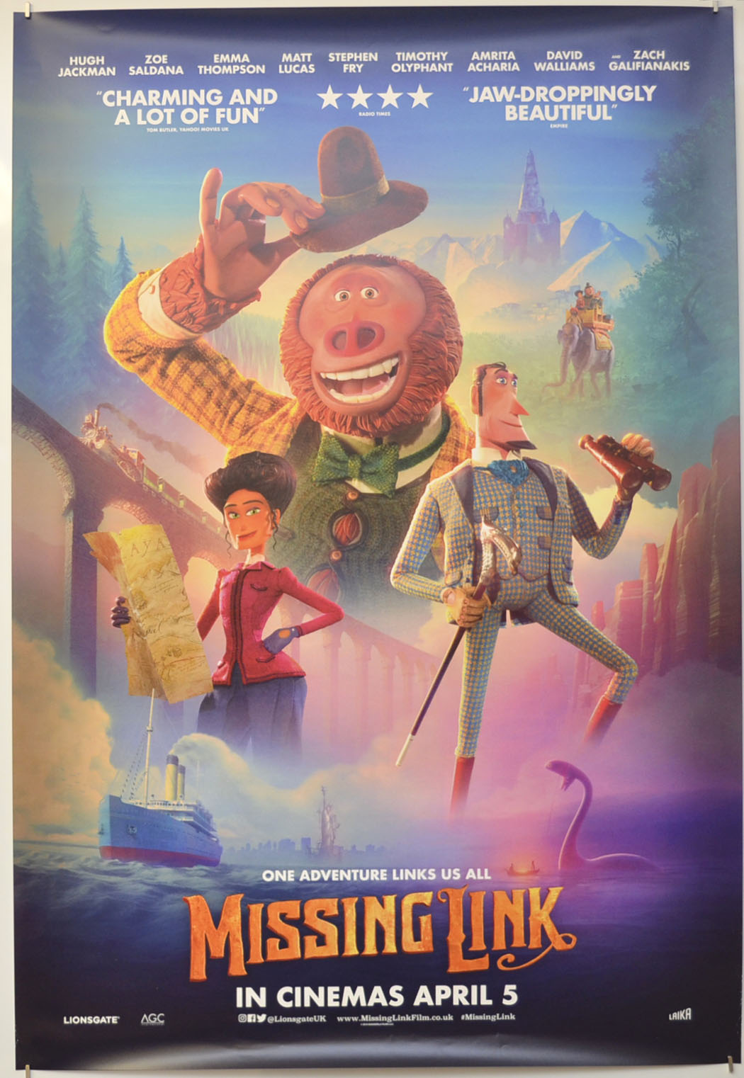 Missing Link Original One Sheet Poster - Film Poster - Movie Poster