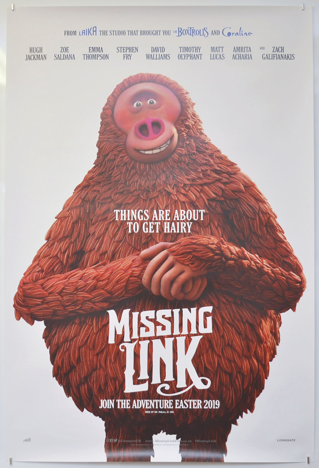 Missing Link (Teaser / Advance Version)  Original One Sheet Poster - Film Poster - Movie Poster