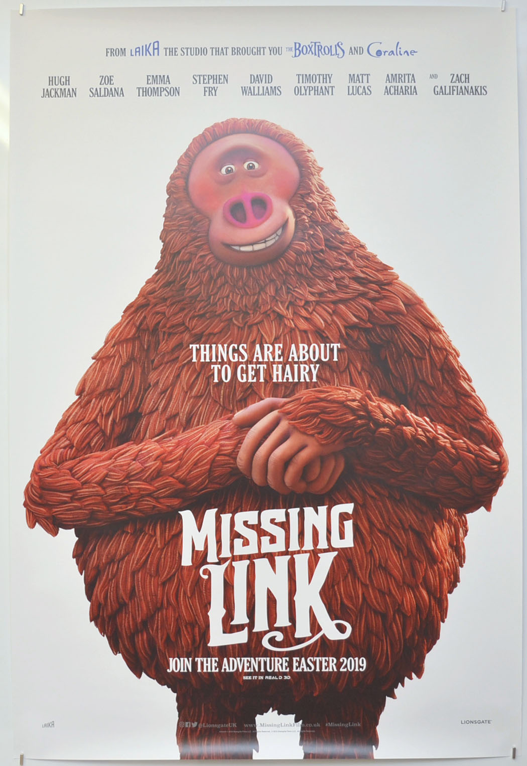 Missing Link (Teaser / Advance Version)  Original One Sheet Poster - Film Poster - Movie Poster