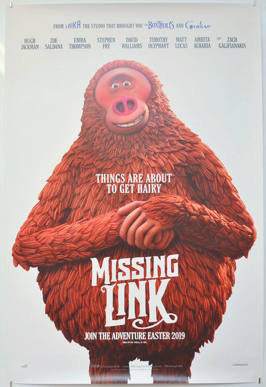 Missing Link (Teaser / Advance Version)  Original One Sheet Poster - Film Poster - Movie Poster