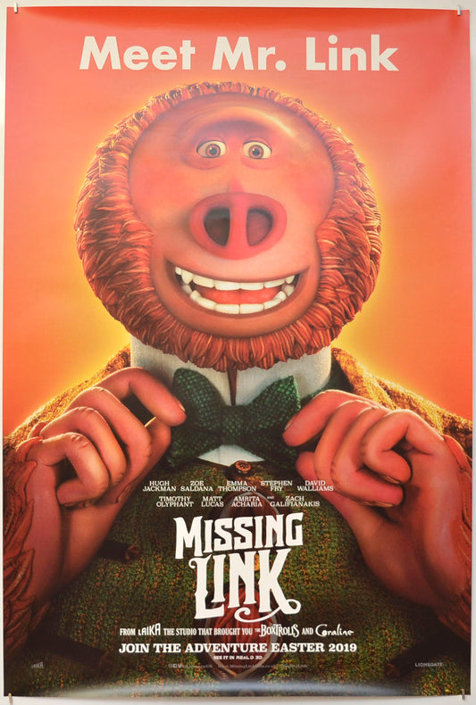 Missing Link (Teaser / Advance Version 2)  Original One Sheet Poster - Film Poster - Movie Poster