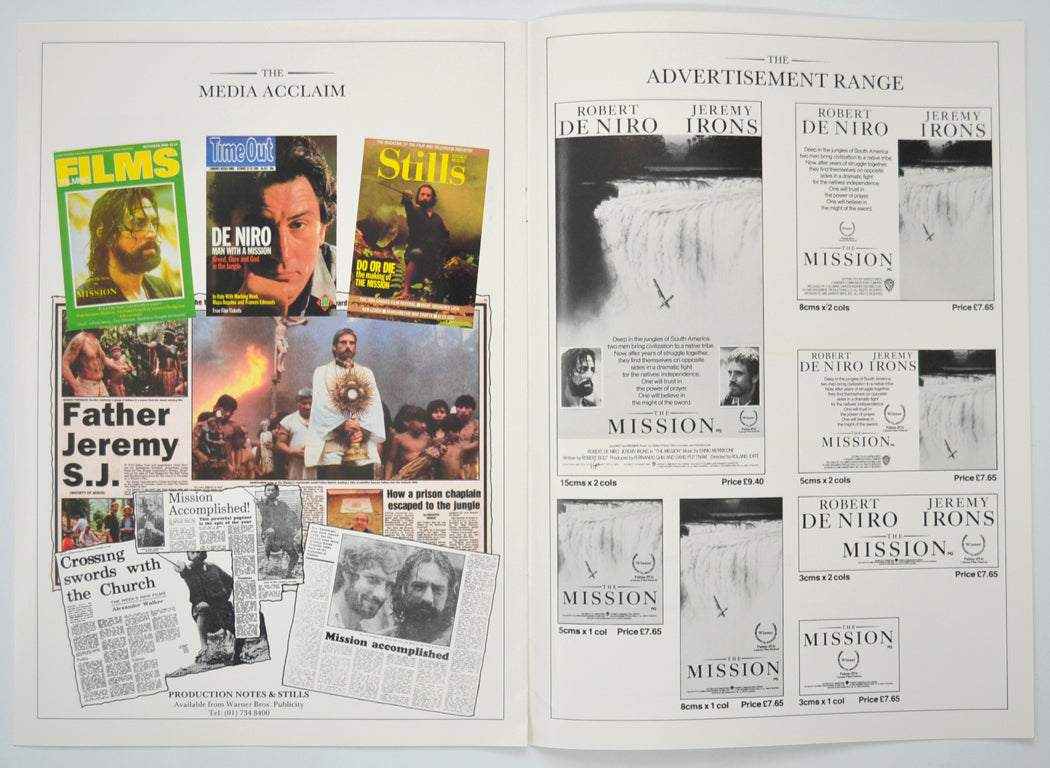 THE MISSION Cinema Exhibitors Campaign Pressbook - INSIDE 