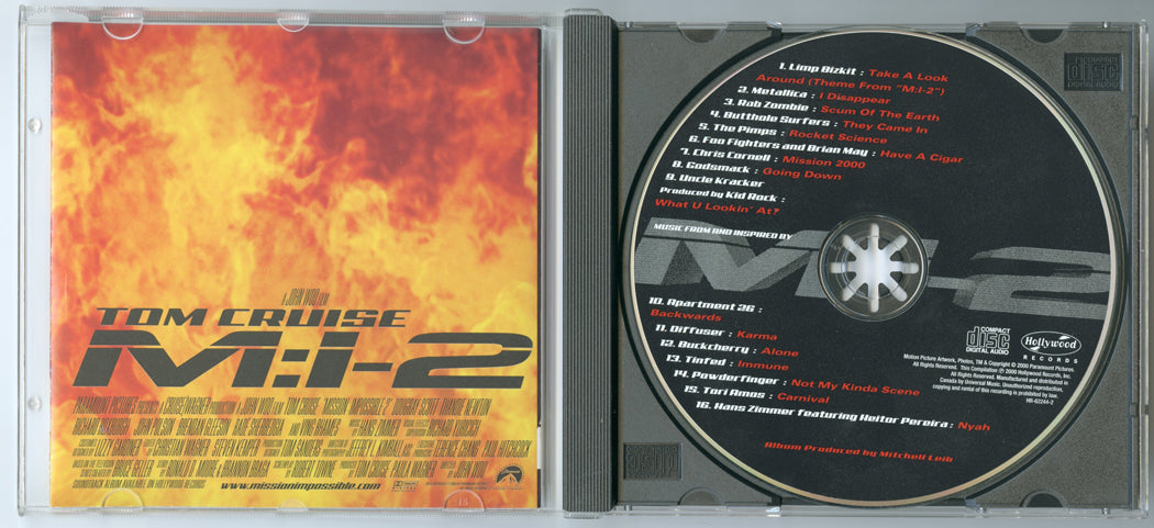 MISSION IMPOSSIBLE 2 Original CD Soundtrack (Inside) 