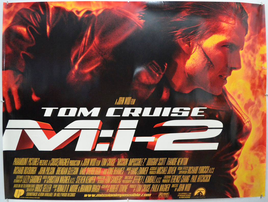 Mission Impossible 2  Original Quad Poster - Film Poster - Movie Poster