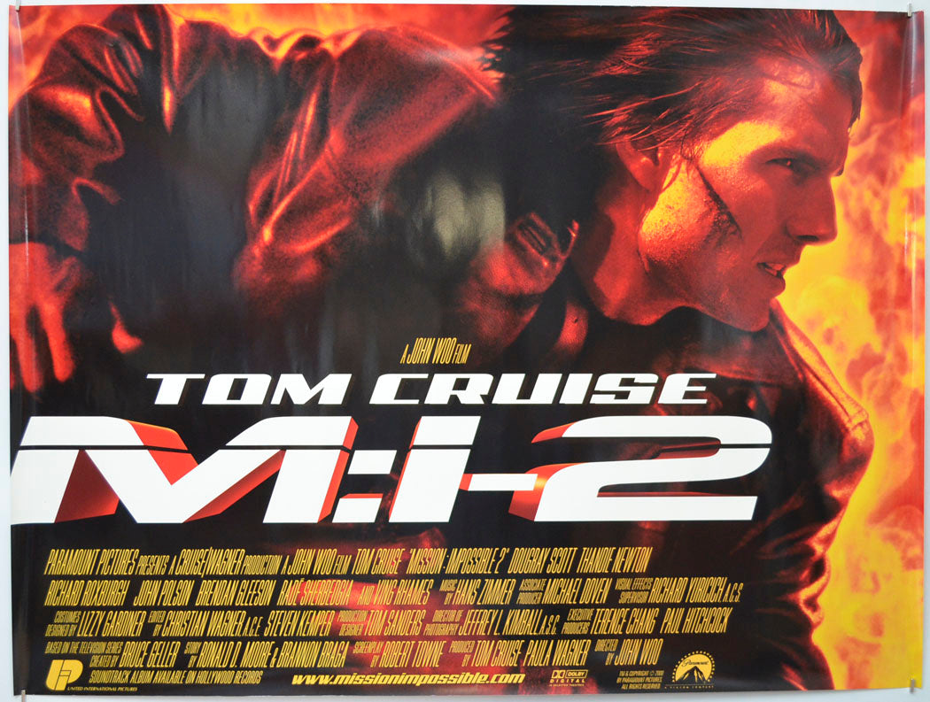 Mission Impossible 2 Original Quad Poster - Film Poster - Movie Poster