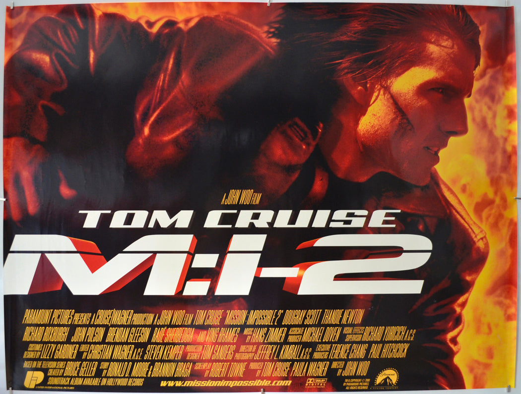 Mission Impossible 2 Original Quad Poster - Film Poster - Movie Poster