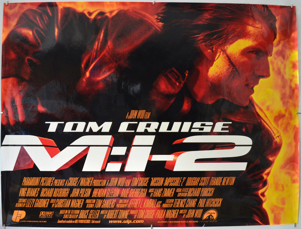 Mission Impossible 2 Original Quad Poster - Film Poster - Movie Poster