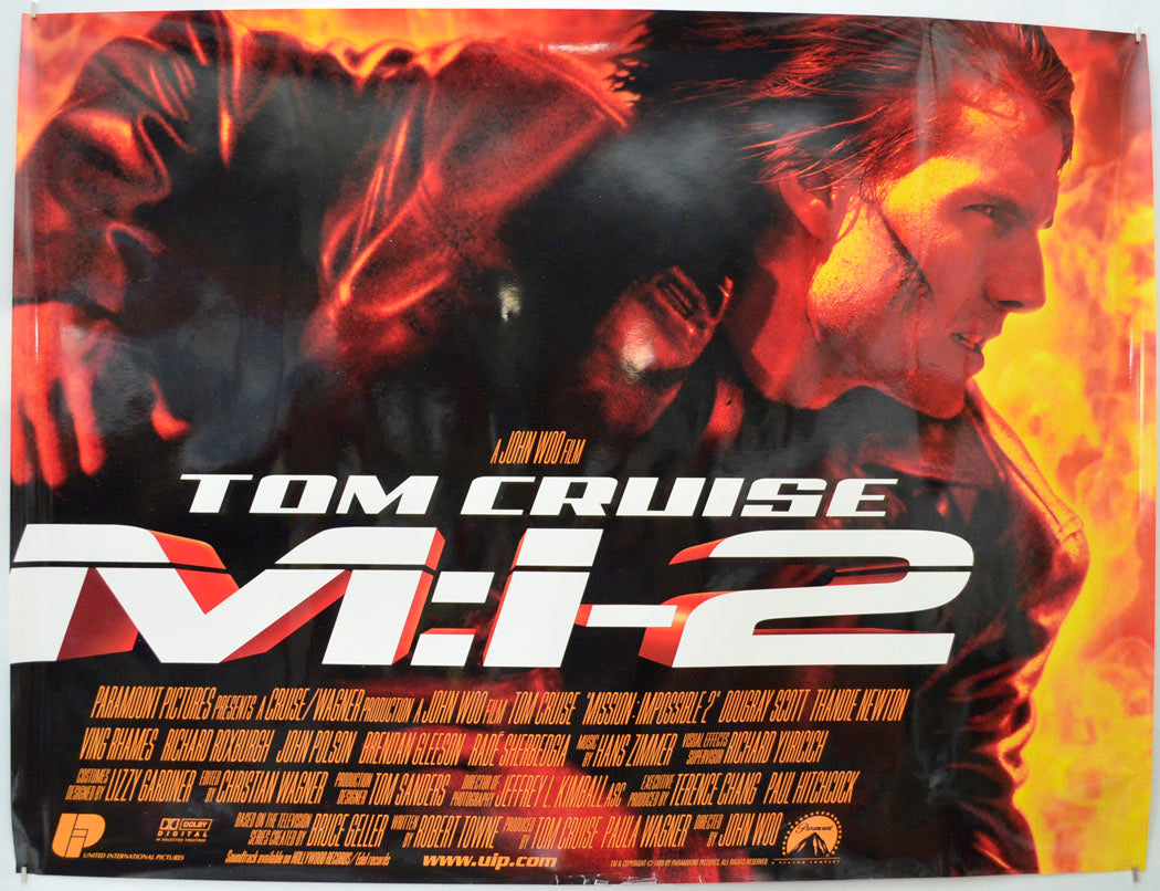 Mission Impossible 2 Original Quad Poster - Film Poster - Movie Poster