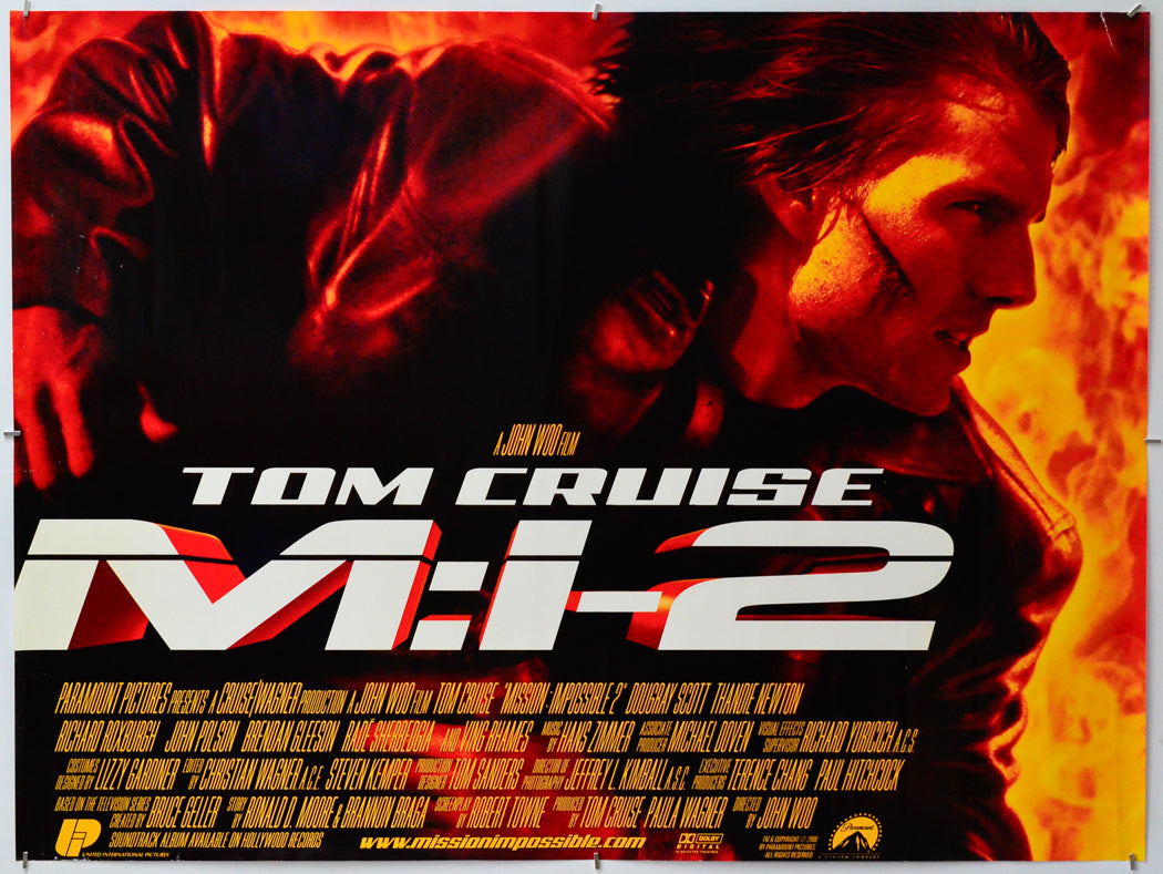 Mission Impossible 2 - Original Quad Poster - Film Poster - Movie Poster