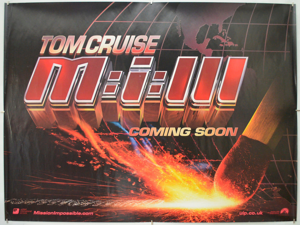 Mission Impossible III (a.k.a. Mission Impossible 3)</br>(Teaser / Advance Version)Original Quad Poster - Film Poster - Movie Poster