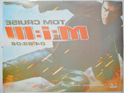 MISSION IMPOSSIBLE 3 (Back) Cinema Quad Movie Poster 