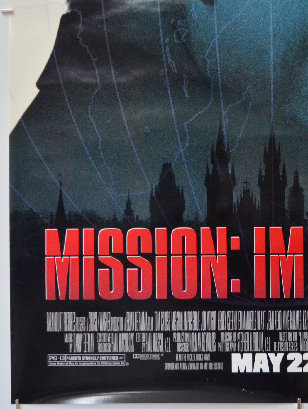 MISSION IMPOSSIBLE (Bottom Left) Cinema One Sheet Movie Poster 