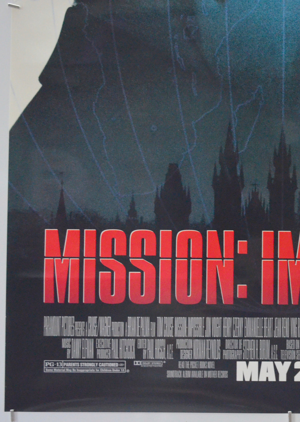 MISSION IMPOSSIBLE (Bottom Left) Cinema One Sheet Movie Poster 