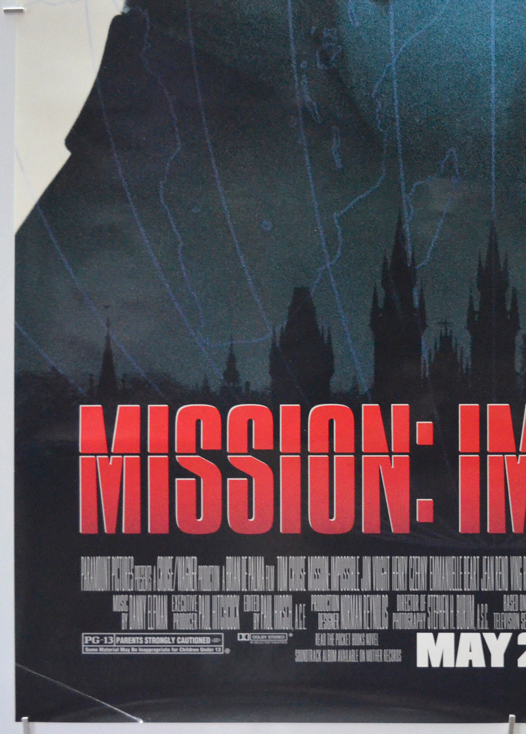 MISSION IMPOSSIBLE (Bottom Left) Cinema One Sheet Movie Poster 