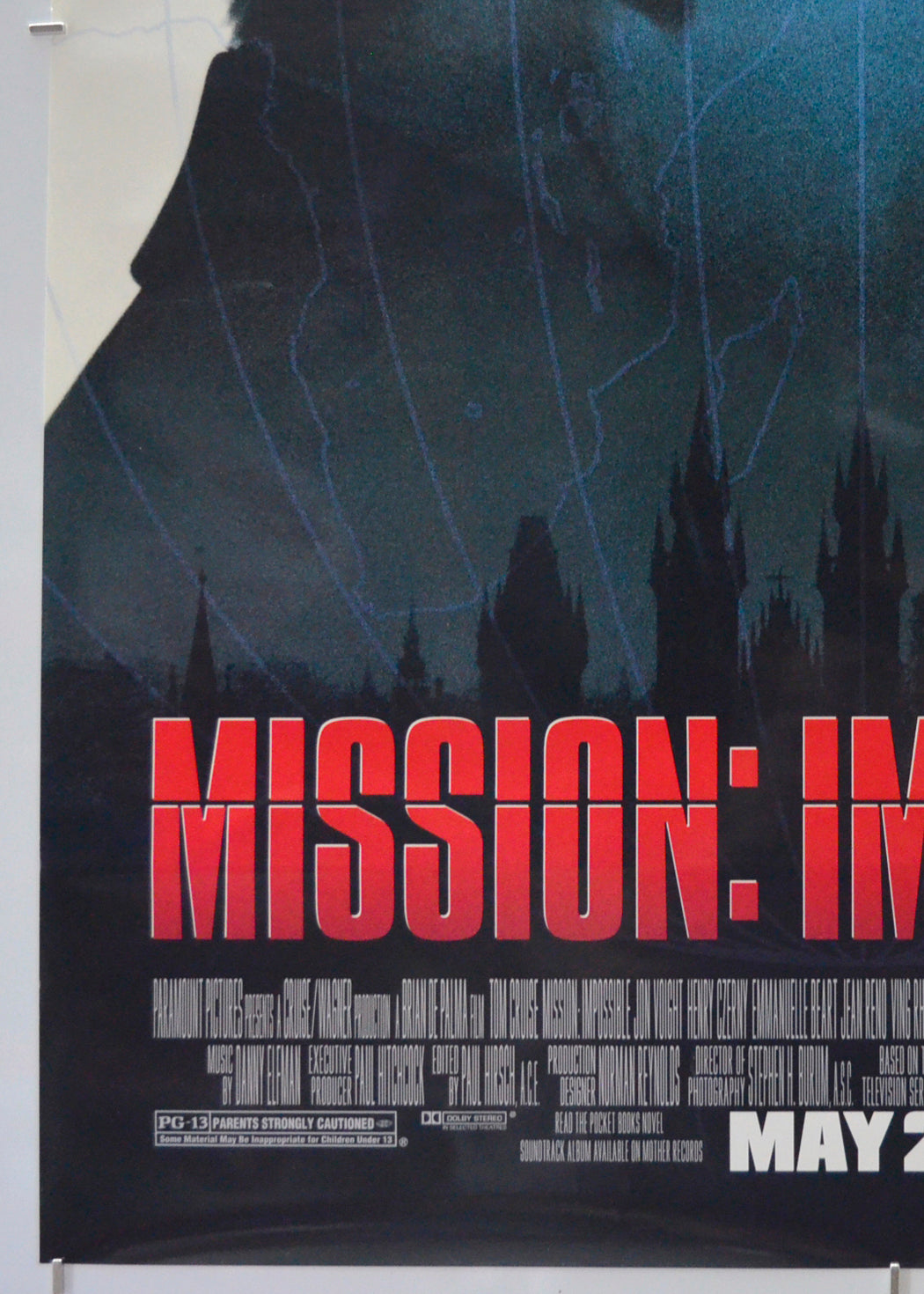 MISSION IMPOSSIBLE (Bottom Left) Cinema One Sheet Movie Poster 