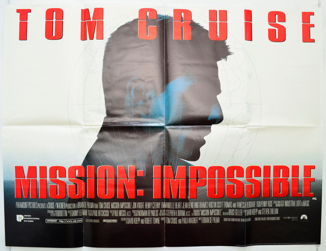 Mission Impossible Original Quad Poster - Film Poster - Movie Poster  