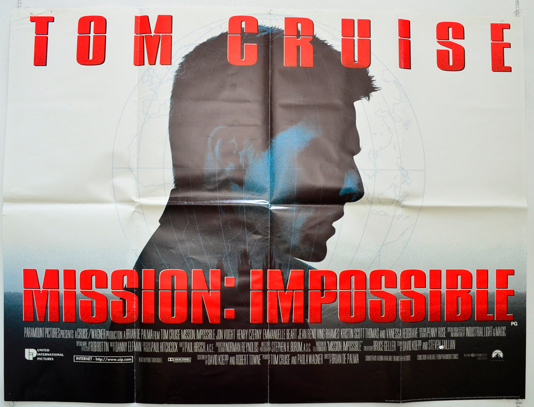 Mission Impossible Original Quad Poster - Film Poster - Movie Poster  