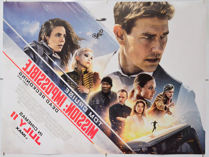 Mission: Impossible Dead Reckoning Part One (Back) Cinema Quad Movie Poster 