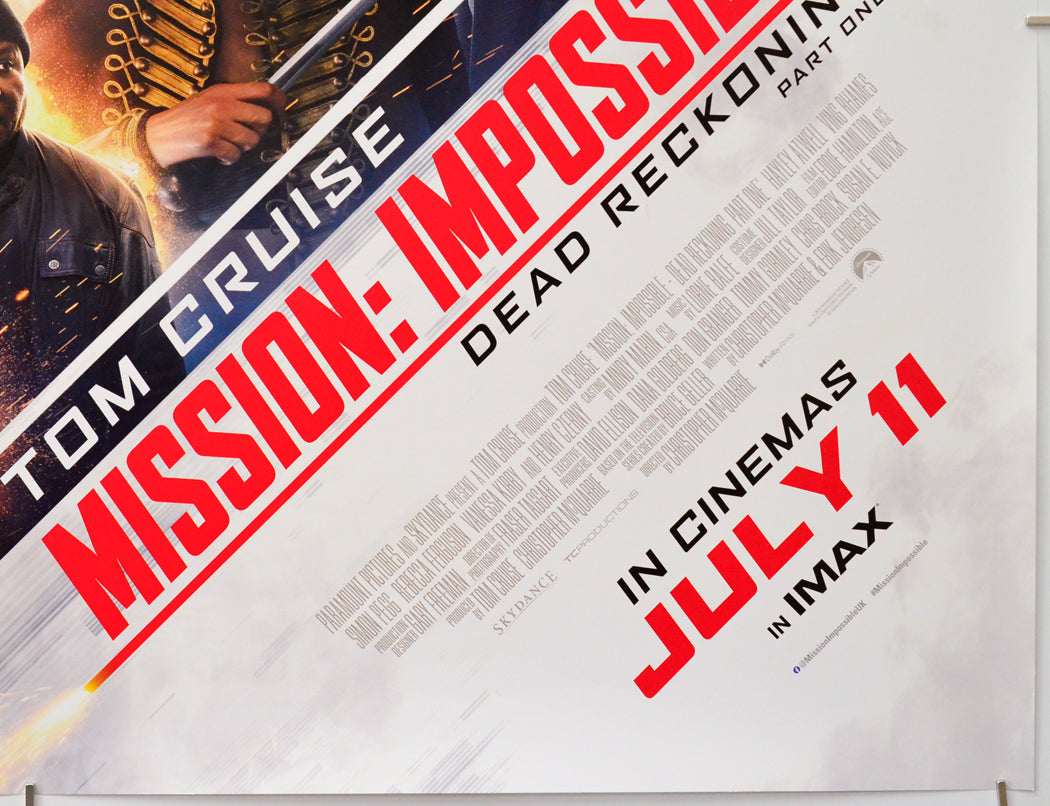 Mission: Impossible Dead Reckoning Part One (Bottom Right) Cinema Quad Movie Poster 