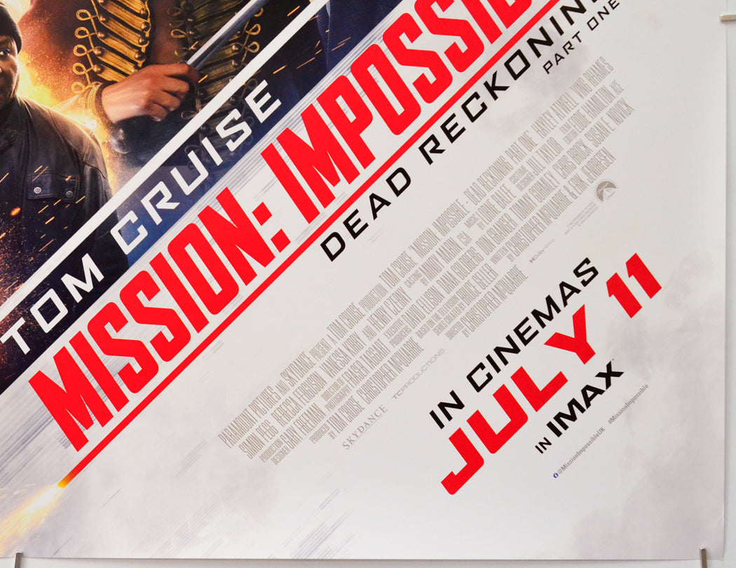 Mission: Impossible Dead Reckoning Part One (Bottom Right) Cinema Quad Movie Poster 