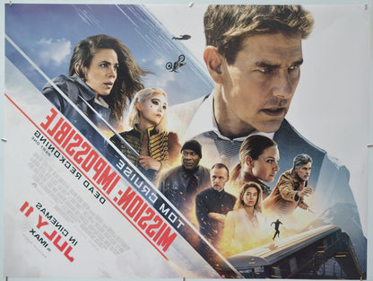 Mission: Impossible Dead Reckoning Part One (Back) Cinema Quad Movie Poster 