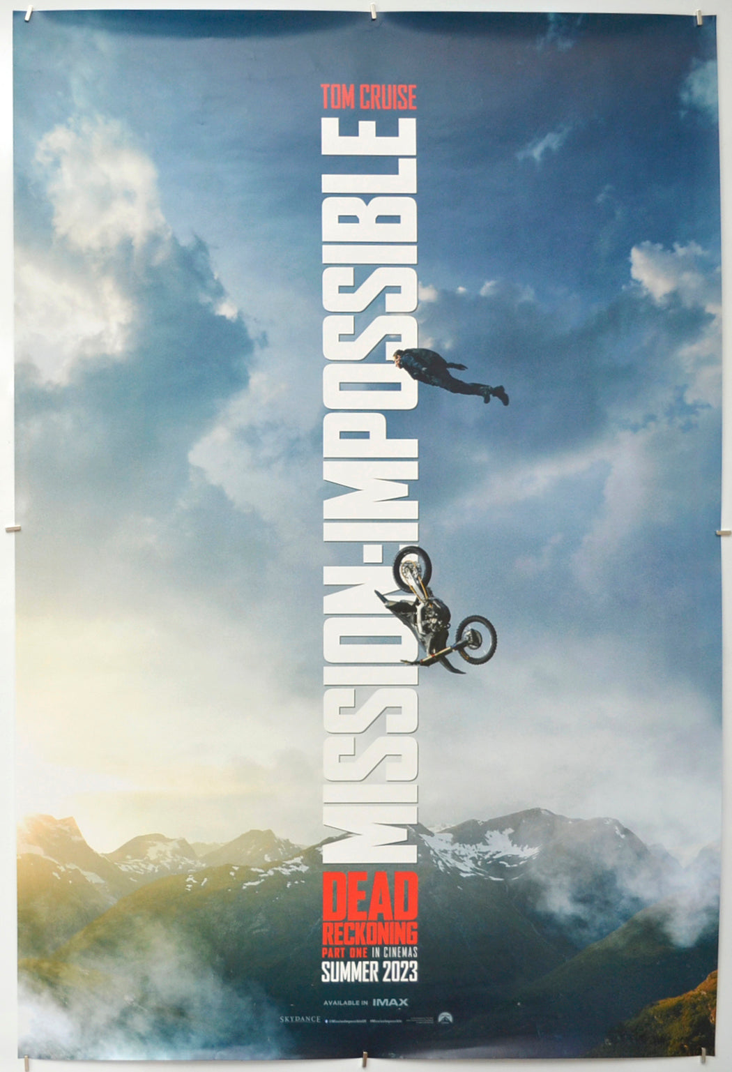 Mission: Impossible Dead Reckoning Part One (Teaser / Advance Version)Original One Sheet Poster - Film Poster - Movie Poster