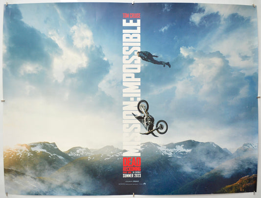 Mission: Impossible Dead Reckoning Part One (Teaser / Advance Version) Original Quad Poster - Film Poster - Movie Poster
