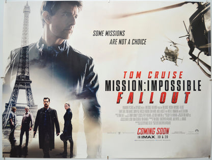 Mission Impossible: Fallout - Original Quad Poster - Film Poster - Movie Poster