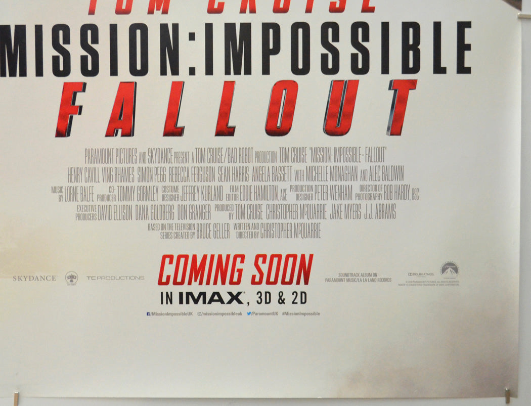 Mission Impossible: Fallout (Bottom Right) Cinema Quad Movie Poster 