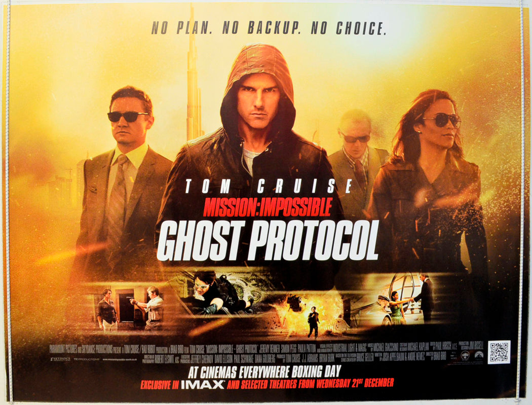 Mission Impossible - Ghost Protocol Original British Quad Poster - Film Poster - Movie Poster 