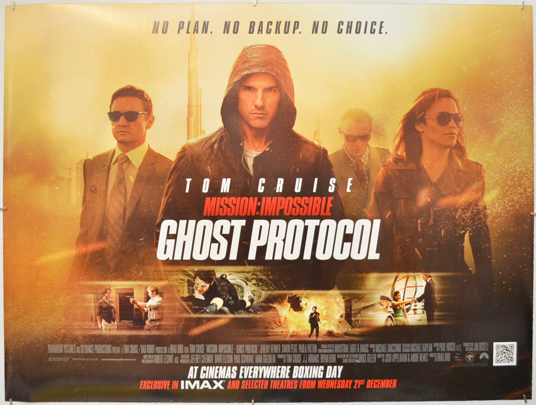 Mission Impossible - Ghost Protocol  Original Quad Poster - Film Poster - Movie Poster