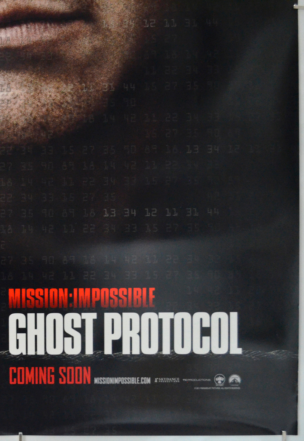 Mission Impossible: Ghost Protocol (Bottom Right) Cinema One Sheet Movie Poster 