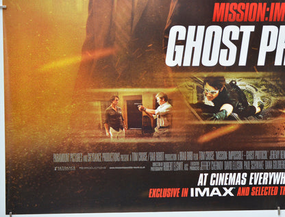 Mission Impossible - Ghost Protocol (Bottom Left) Cinema Quad Movie Poster 