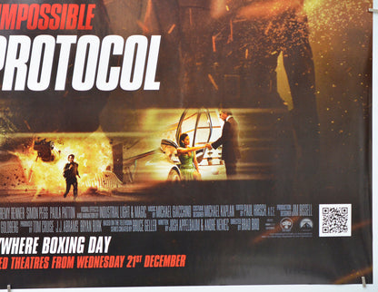 Mission Impossible - Ghost Protocol (Bottom Right) Cinema Quad Movie Poster 