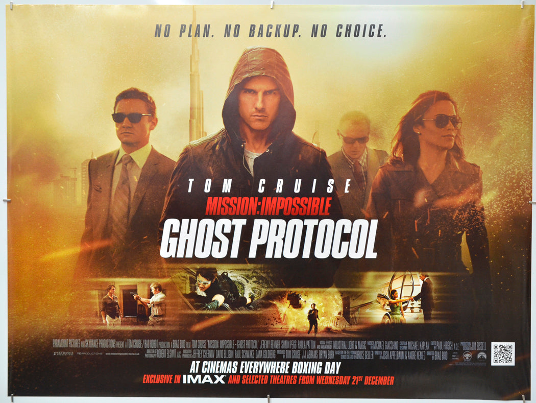 Mission Impossible - Ghost Protocol - Original Quad Poster - Film Poster - Movie Poster