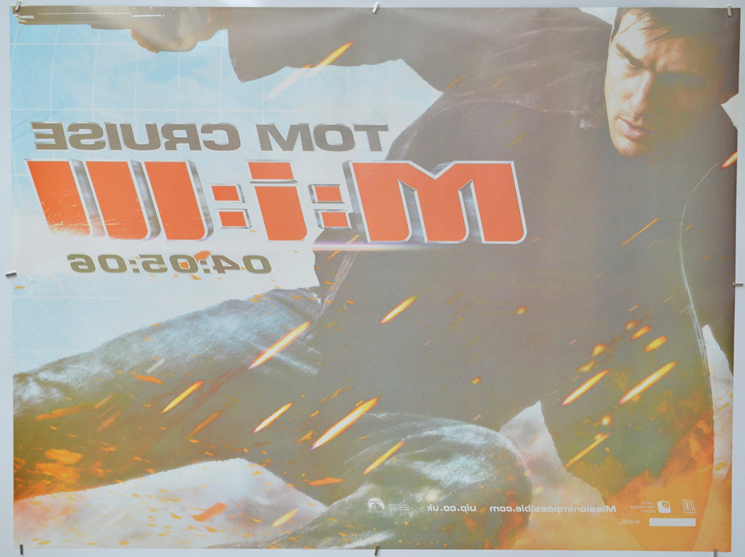 Mission Impossible III (Back) Cinema Quad Movie Poster 