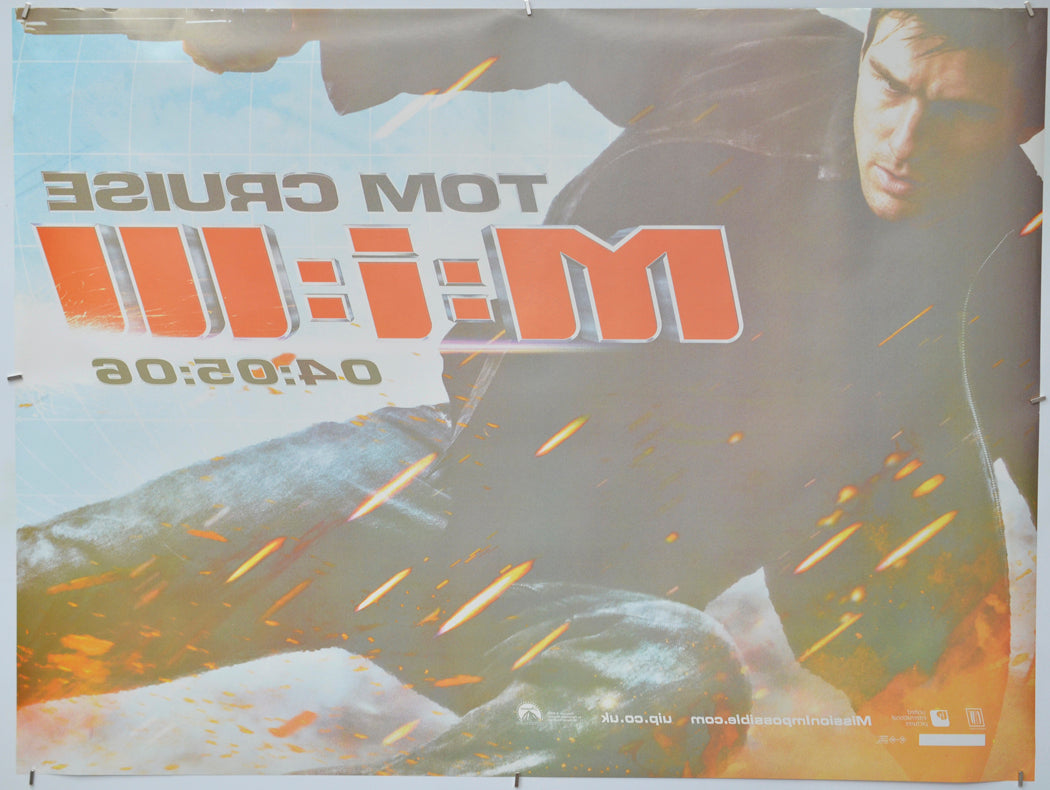 Mission Impossible III (Back) Cinema Quad Movie Poster 