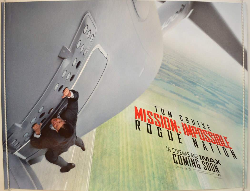 Mission Impossible : Rogue Nation  (Teaser / Advance Version)  Original Quad Poster - Film Poster - Movie Poster 