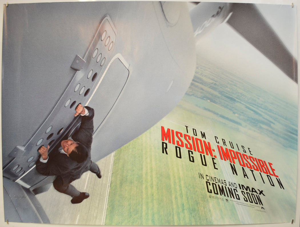 Mission Impossible : Rogue Nation  (Teaser / Advance Version)   Original Quad Poster - Film Poster - Movie Poster