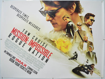 Mission Impossible : Rogue Nation - Original Quad Poster - Film Poster - Movie Poster