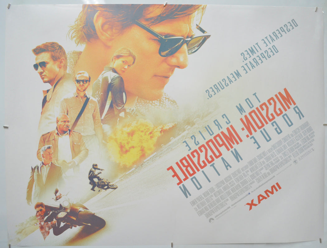 Mission Impossible : Rogue Nation (Back) Cinema Quad Movie Poster 