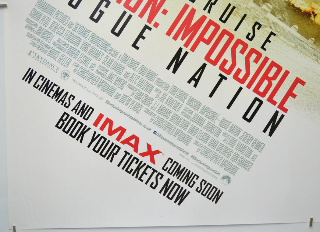 Mission Impossible : Rogue Nation (Bottom Left) Cinema Quad Movie Poster 